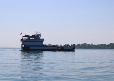 The Miller Ferry has been transporting tourists to the Bass Islands since the 1940's