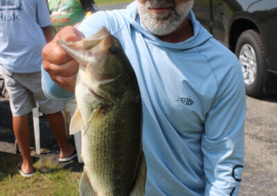 Will Presley caught this 3.1 pound largemouth bass on the first day of the ABA Delaware Lake tournament.