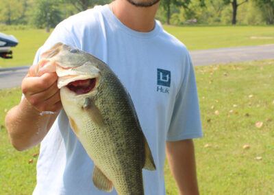 Seth Brandfass took big bass honors with this 3.8 pound largemouth bass.