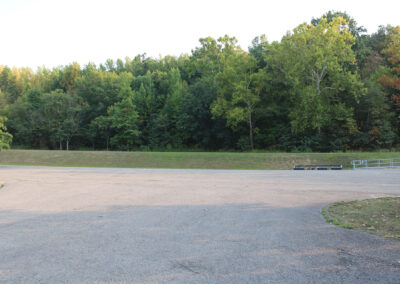 The parking lot at Dock 4 was deserted on a holiday weekend.