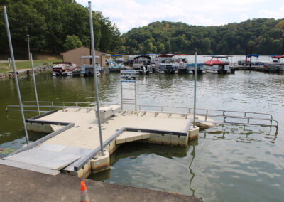 Dock 4 also has a modern kayak launch complete with directions on how to utilize it.