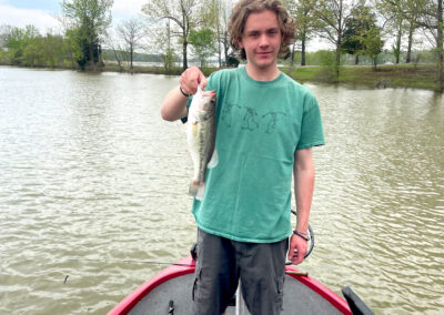 Grandson Casey with his catch on Kentucky Lake.