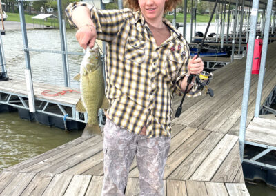 Grandon Cody with his catch at Kentucky Lake.