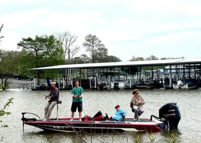 Family fishing excursion at Kentucky Lake.