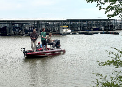 Family fishing excursion at Kentucky Lake.