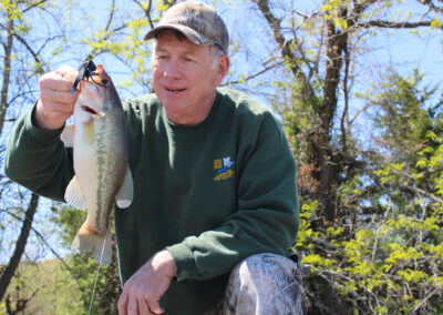 One of my favorite ways to catch bass is using a jig and pig. This Kentucky Lake bass hammered this jig in mid-April