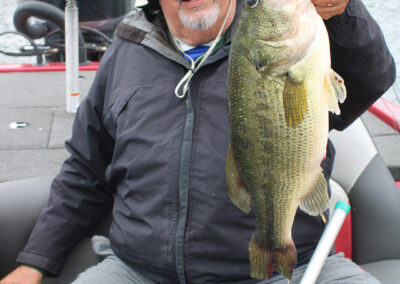 On my third trip in May to Lake St. Clair, Danny Johnson landed a huge largemouth bass in a channel near Ken's Marine where we stayed.
